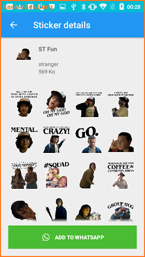 New Stranger Things Stickers for Whatsapp 2019 screenshot