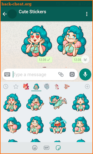 New WAStickerApps 🙊 Cute Stickers For Chat screenshot