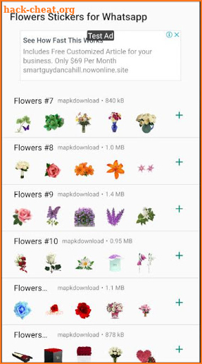 New WAStickerApps Flowers 🌹 Roses Stickers 2020 screenshot