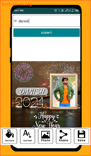 New Year 2024 Photo Frame screenshot