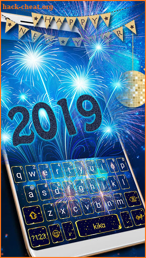 New Year Firework 2019 Keyboard Theme screenshot