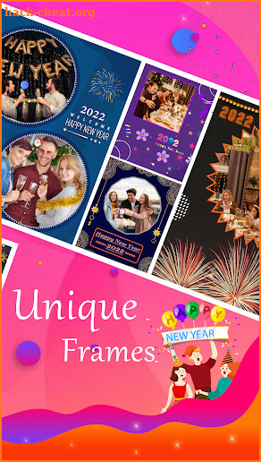 New Year Frames Greeting Cards screenshot