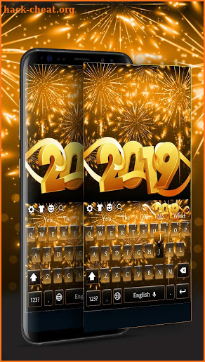 New Year Gold 2019 Keyboard screenshot