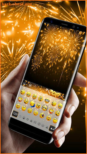 New Year Gold 2019 Keyboard screenshot