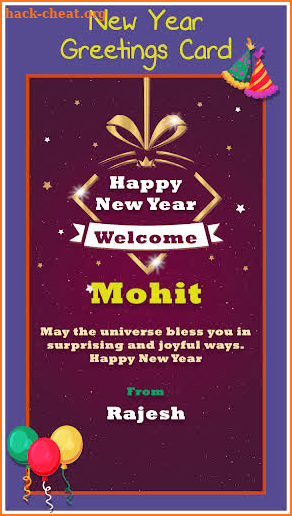 New Year Greeting Cards screenshot