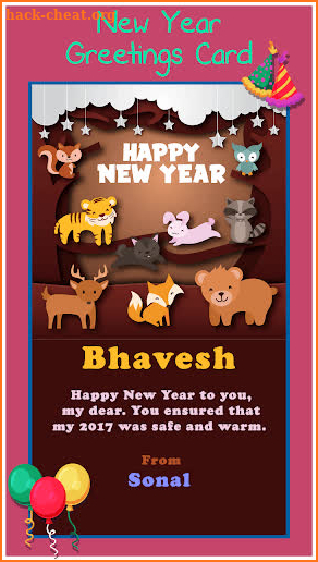 New Year Greeting Cards screenshot