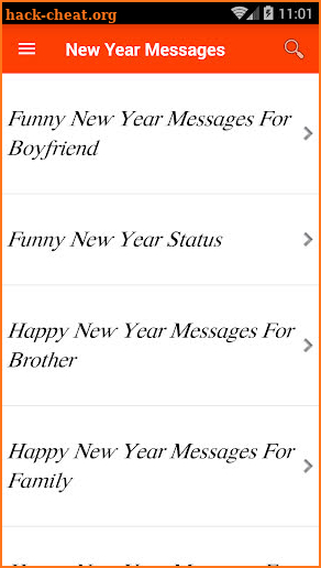 New Year Messages screenshot