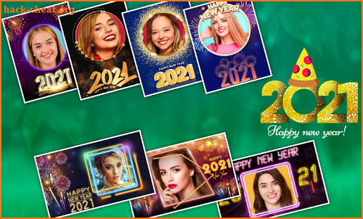 New Year Photo Frames Editor screenshot