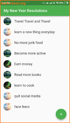 New Year Resolutions 2019 screenshot