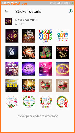 New Year Sticker Packs : WAStickerApps screenshot