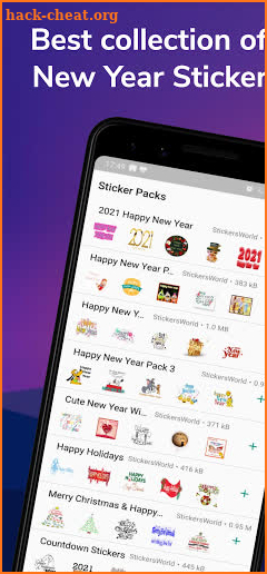 New Year Stickers 2021 for WhatsApp screenshot