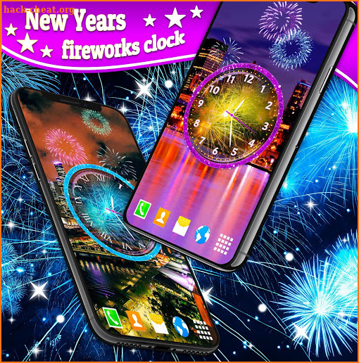 New Years Clock 🎆 2021 Fireworks Live Wallpaper screenshot