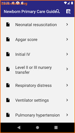 Newborn Primary Care screenshot