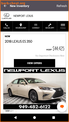 Newport Lexus Dealer App screenshot