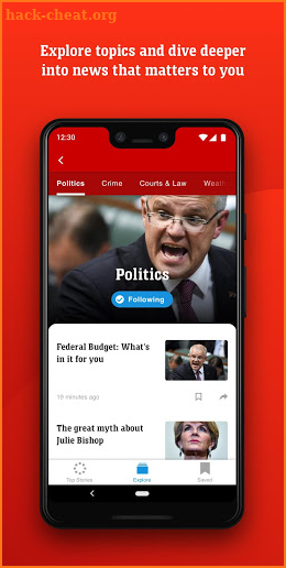 news.com.au screenshot