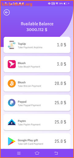 Nexo Rewards and Gift Cards screenshot