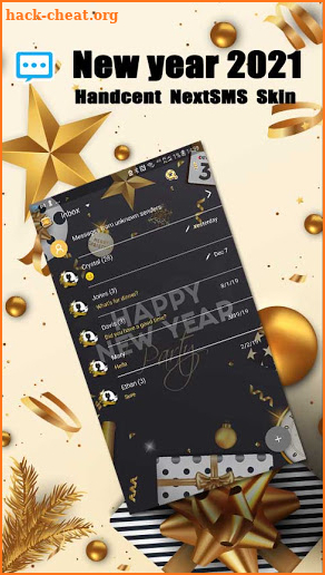 Next SMS New year 2021 skin screenshot