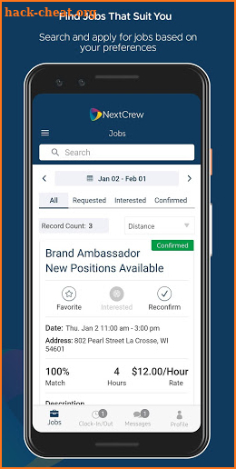 NextCrew Mobile screenshot