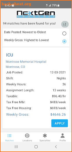 NextGenMedStaff: Travel Nurse screenshot