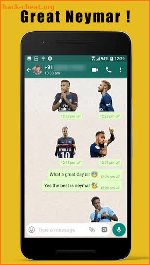 Neymar Stickers For WhatsApp screenshot