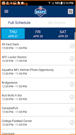 NFL Draft - Fan Mobile Pass screenshot