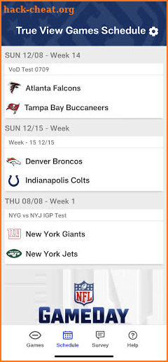 NFL GameDay in True View screenshot