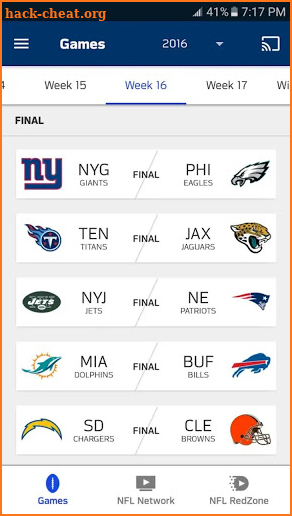 NFL (Live Tv,Fixtures,Standings) screenshot