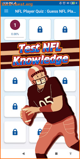 nfl player quiz screenshot