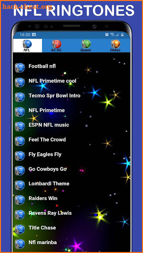 Nfl ringtones screenshot