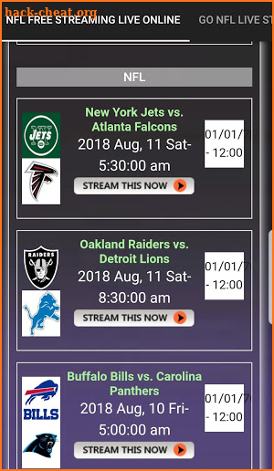 NFL Streaming Free Live Online screenshot