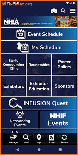 NHIA Events screenshot