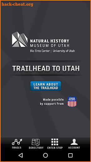 NHMU Trailhead screenshot