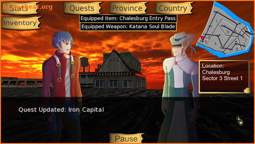 Niara: Rebellion Of the King Visual Novel RPG screenshot