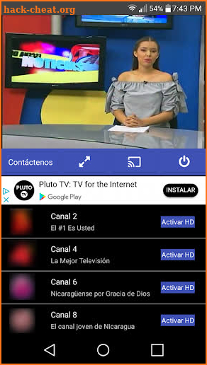 Nica Tv – IPTV Nicaragua – Televisión Digital screenshot