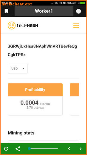 NiceHash Worker Monitor screenshot