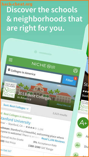 Niche: College, K-12, and Neighborhood Search screenshot