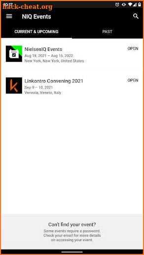 NielsenIQ Events screenshot