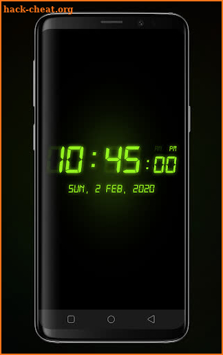 Night clock wallpaper — Analog clock Wallpaper screenshot