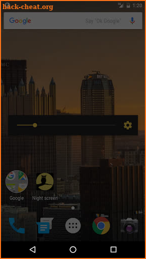 Night screen screenshot