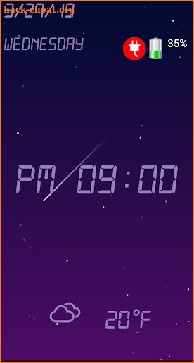 night talking clock screenshot