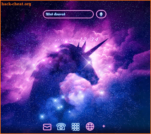 Night Wallpaper Unicorn Sparkle Theme screenshot