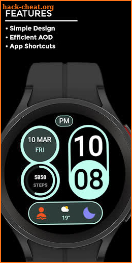 Nighty Digital 06 - watch face screenshot