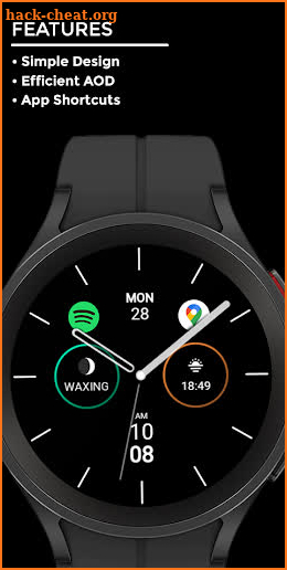 Nighty Minimal 02 - watch face screenshot