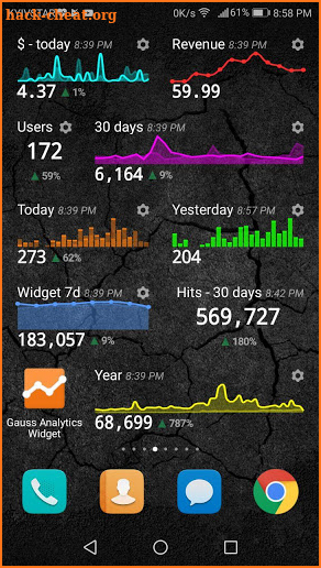 NikAS Analytics Widget screenshot