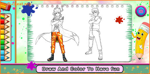 Nine Tails Game Coloring Book screenshot