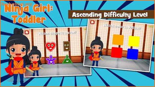 Ninja Girl Toddler Kids Games screenshot