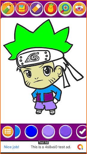 Ninja Hero Coloring Book screenshot