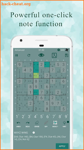 Ninja Sudoku Pro—Logical hint and solver screenshot