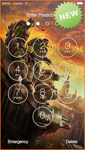 Ninja Turtles Lock Screen HD screenshot