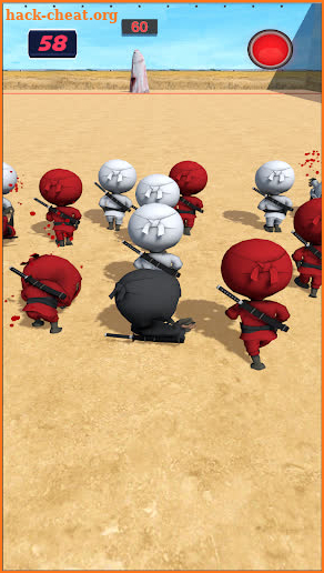 Ninja vs Green light red light game screenshot